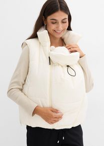 4-in-1 Umstands- und Trageweste zum Wenden, beige, Größe 42, bonprix