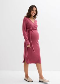 Wickelkleid für die Schwangerschaft und danach aus reiner Baumwolle, lila, Größe 52/54 (XXL), mit Baumwolle, bonprix