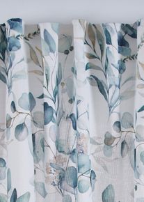 Vorhang mit Blätterdruck (1er Pack), grün, Größe 175x135 cm, bonprix