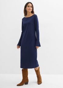 Shirtkleid aus reiner Baumwolle, blau, Gr&ouml;&szlig;e 48/50 (XL), 100% Baumwolle, bonprix