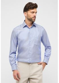 Eterna Overhemd met lange mouwen MODERN FIT NON IRON (strijkvrij) heren overhemden maat 41 blauw