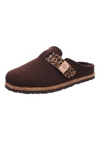 Rohde Pantoffels MERAN pantoffel, klomp, instapper met klittenbandriem dames pantoffels maat 36 bruin
