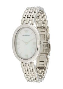 Emporio Armani Dames Analoog horloge zilver / wit One Size