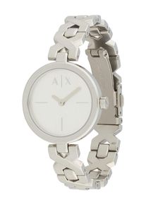 Armani Exchange Dames Analoog horloge zilver / wit One Size