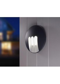 Lutec MASK outdoor wall light LED anthracite, 3-light sources