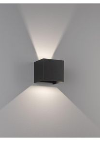 Fischer & Honsel Wall Wandleuchte LED Schwarz, 2-flammig