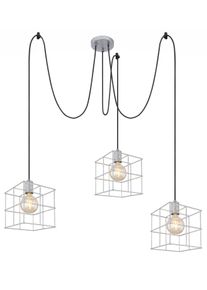 Globo MERRIL Pendant Light galvanized, 3-light sources