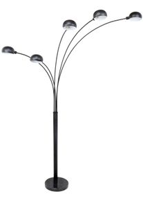 Globo SEYMOUR Golvlampa Svart, 5-ljuskällor