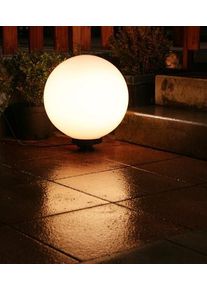 hofstein Boule lumineuse de jardin 40 cm Blanc, 1 lumi&egrave;re