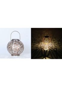 Globo Sun Solarleuchte LED Silber, 1-flammig