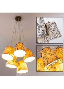 hofstein Hängeleuchte Pendellampa, Pendelbelysning Nickel matt, 5-ljuskällor