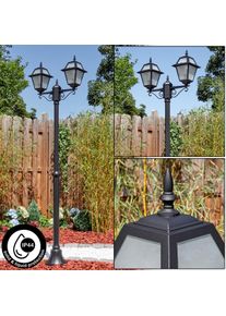 hofstein Fornelos Luminaire ext&eacute;rieur, R&eacute;verb&egrave;re, Eclairage de chemin Noir, 2 lumi&egrave;res