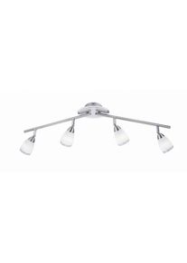 Leuchten Direkt VINO Plafondlamp roestvrij staal, 4-lichts