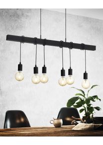 Eglo Leuchten EGLO TOWNSHEND H&auml;ngeleuchte Schwarz, 6-flammig