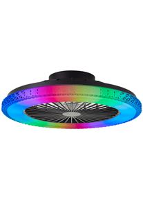 Brilliant Badria Ceiling Light LED black, 1-light source, Remote control