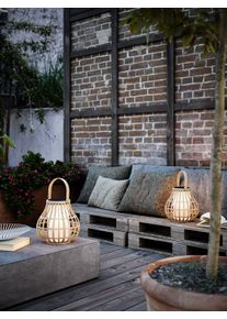 Lampe &agrave; poser Nordlux LEO LED Bois clair, 1 lumi&egrave;re