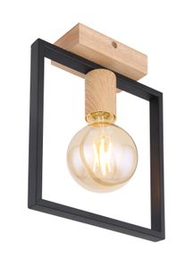 Globo DANIEL Ceiling Light Light wood, black, 1-light source