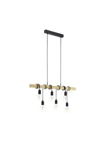 Eglo Leuchten Eglo TOWNSHEND Pendelleuchte Schwarz, 6-flammig