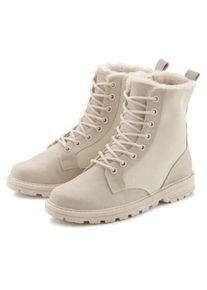 Vivance, Damen, Stiefelette &raquo;Stiefel, Boots&laquo; mit Warmfutter VEGAN, beige, 39, beige, Mit kuscheligem Warmfutter - besonders bequem & komfortabel