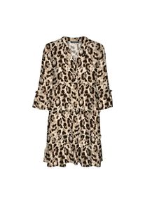 Véro Moda Vero Moda , Damen , Tunikakleid »VMEASY JOY 3/4 SHORT DRESS WVN GA« Sommerkleid, mit Volant , Sandshell AOP:Sally , N-Gr , S -N-Gr , S , Kurzes...