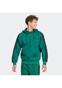 adidas Sportswear , Sweatshirt »M 3S FL FZ HD« , Collegiate Green / Black , M , M , Sweatshirt für Laufen und Sportmode