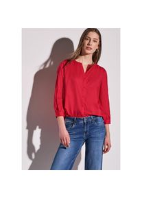 Street One , Klassische Bluse mit Tape Detail , glory red , 46 , 46 , Bluse von Street One