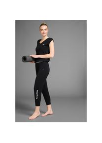 Kangaroos , Jumpsuit, lässig gschnitten, mit vielen Logodetails , schwarz , N-Gr , 44 -N-Gr , 44 , Yoga Jumpsuit von Kangaroos