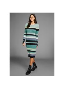 Kangaroos , Strickkleid, mit Alloverstreifen , mint-gestreift , N-Gr , 44 (L) -N-Gr , 44 (L) , Strickkleid von Kangaroos