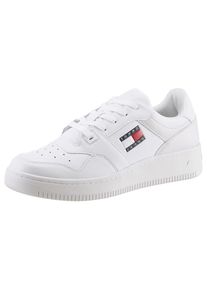 Tommy Jeans , Sneaker »TJM RETRO BASKET ESS« , Freizeitschuh, Halbschuh, Schnürschuh, im Basket-Style , weiß , 42 , 42 , Sneaker mit seitlicher...