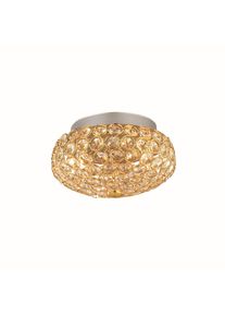 Ideal Lux KING Lampa Sufitowa Złoty, Kryształowa, 3-punktowe