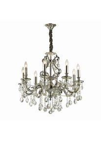 Ideal Lux GIOCONDA Żyrandol Srebrny, 8-punktowe