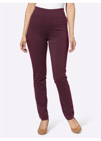 Dames Sweatlegging met zacht opgeruwde binnenzijde in bordeaux ,maat 36, WITT, 49% Katoen, 46% Polyester, 5% Elastan
