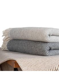 Schapenscheerwollen deken van natuurlijk haar "Inario" | 150x210 cm | beige | allnatura
