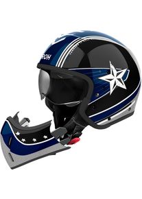 Airoh J 110 Command, modular helmet , color: Dark Blue/Black/Grey , size: M