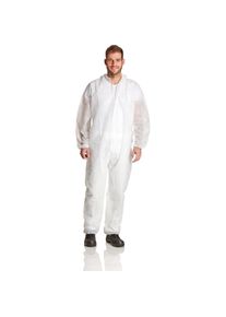 Top Swede, Vollschutz-Arbeitsbekleidung, PP-Overalls, Kapuze, Arm-, Bein-, Taillengummi, 40 Gr/qm, weiss, CE CAT.I, VE 50 Stück (40)
