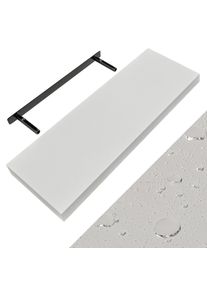 Casaria Wandplank Zwevend Mat Wit MDF 70x23x3,8cm