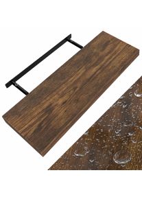 Casaria Wandplank Zwevend Donkere Eik MDF 70x23x3,8cm