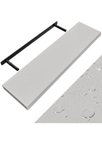 Casaria Estante de pared MDF blanco 90cm incl soporte fijación