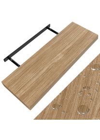 Casaria Półka ścienna Wisząca 70cm Dąb + Wspornik