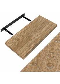 Casaria Półka ścienna Wisząca 50cm Dąb + Wspornik