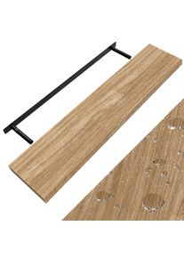 Casaria Półka ścienna Wisząca 110cm Dąb + Wspornik