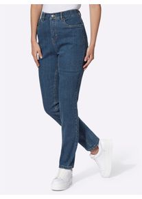 Damen Jeans mit Dehnbund in blue-stone-washed ,Größe 36, WITT, 99% Baumwolle, 1% Elasthan