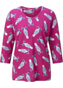 feel good Dames Shirt in magenta ,maat 36/38, Witt, 95% Modal, 5% Elastan