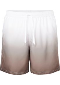 feel good Heren zwembroek in taupe ,maat 6, Witt, 100% Polyester