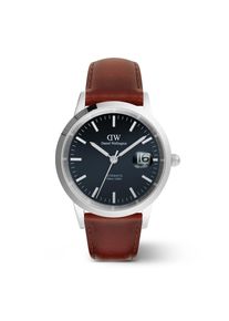 Daniel Wellington Heren Analoog horloge navy / bruin / zilver One Size
