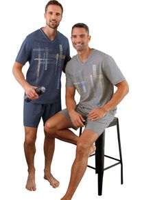 Heren Shorty's grijs + marine Maat 44/46