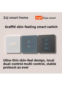 Tuya Intelligent Button Switch Zigbee Dual Control Multi-Control Smart Home Time Control Switch Voice Control Remote Control 86