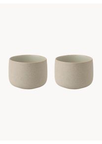 Stelton Komplet kubków Emma Tasse od HolmbäckNordentoft, 2 elem. Szary Ø 8 x W 6 cm