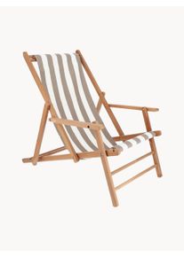 Jan Kurtz Funda para tumbona Maxx Blanco, Beige An 43 cm