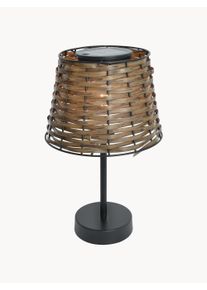 Näve Näve Lámpara de mesa solar Rattan Rada Marrón, Negro Ø 19 x Al 31 cm